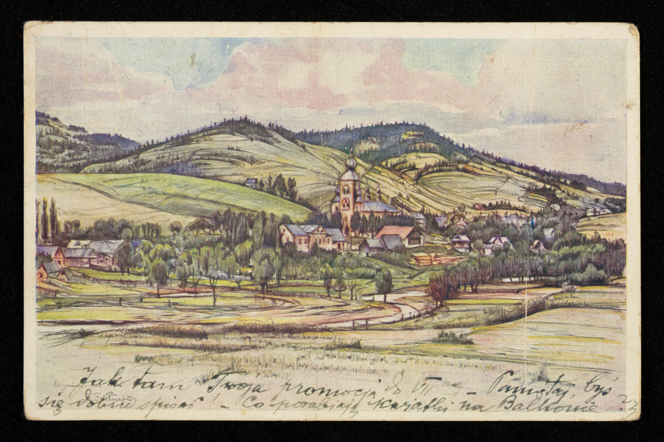 Marian Trzebiński, pocztówka 1931, Polona